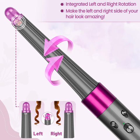 Conical Long Hair Barrel Attachment For Dyson Airwrap HS01 HS05 HS08, Automatic Curling Tool with rotation feature.