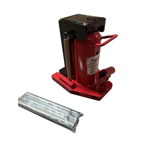 Heavy Duty Hydraulic Toe Jack Delivering Solid 30 Ton Top Lift And 15 Ton Toe Capacity With Easy Rotating 180 Degree Handle.