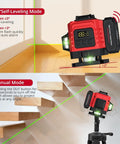 Heavy Duty 12 Line Green Laser Level With Slick Remote Control And Sturdy Triangle Bracket For Instant Self Leveling Up To Ninety Eight Feet zero guesswork for drywall and deck setup.