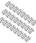 Heavy Duty 25 Pack Stainless Steel 304 Compression Springs 8mm OD 1mm Wire 10mm Length arranged diagonally for DIY projects