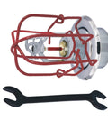 Pro Grade Chrome Sidewall Fire Sprinkler Head Kit For Half Inch NPT Connection with wrench and protective guard