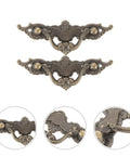 Vintage French Provincial Style Cabinet Pulls 2 Pack Antique Metal Drawer Handles For Dresser, Wardrobe, Cupboard And Kitchen Cabinets