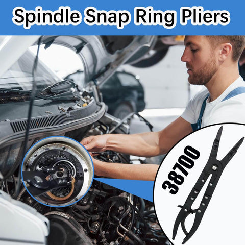 Heavy Duty 12 Inch Spindle Snap Ring Pliers With Ratchet Locking For Ford F Series 2007 Through 2020 Super Duty 4x4 Pickups