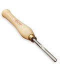 Kick Ass 1/2 Inch Spindle Gouge Crafted From Tough High Speed Steel For Woodturning Lathes with ash handle and brass ferrule.