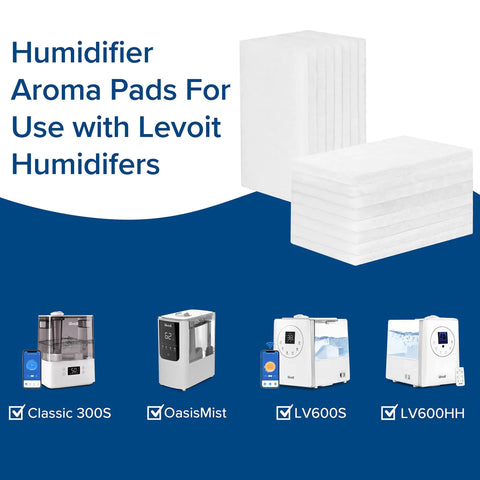 16 Pack Humidifier Aroma Pads Replacement For LV600S LV600HH Classic300S OasisMist450S Boosts Fragrance Strength And Longevity