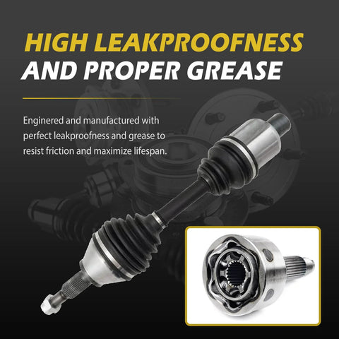 Beefed Up Front Wheel Hub Bearing And CV Axle Assembly For 2012 2013 2014 2015 2016 2017 2018 Ram 1500 4WD And 2019 2020 Ram 1500 Classic Left Or Right Side Replacement Fits 4WD Models Only Heavy Duty Auto Part with high leakproof feature and proper grease