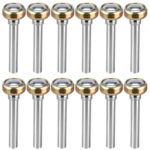 12 Pack One Point Eight Inch Garage Door Rollers With Four Point Seven Inch Stem Whisper Quiet Hassle Free Replaceable Nylon Wheel