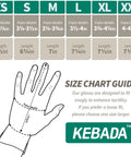 Size chart for W1 PU Coated Work Gloves For Men And Women With Superior Grip And Touchscreen Compatibility All Day Comfort Breathable