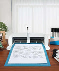 Realike 8.5x12 inch blue-bordered cutting mats set for Cricut Joy Xtra, 3-pack with Standard, Light, and StrongGrip mats.