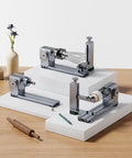 3 In 1 Laser Rotary Attachment For Engraving Cylindrical Objects Like Wine Glasses Tumblers Mugs And Rings shown with different setups