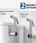 Handheld Toilet Bidet Sprayer With Leak Free Design, Boss Jet Sprayer For Toilet mounted with flexible stainless hose