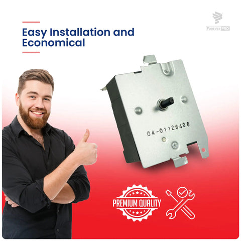 Replacement GE Dryer Timer WE4M533 For WE4M364 Compatibility, DIY Repair Part showing simple installation and premium quality