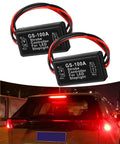 Hella Slick Pack Of Two High Brake Controller With Rapid Flashing Strobe And Snappy Blinker Relay Switch For 12 To 24 Volt Cars Trucks Motorcycles Black Abs Body Easy Install For Safer Drives on a car with brake lights flashing