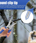 Heavy Duty Stainless Steel Miter Spring Clamp And Pliers Set With Storage Ring For Picture Frame And Woodworking Projects That Won't Rust Or Deform In Studio Workshops Outdoors Including 24 Pcs For All Your Gluing Needs, round tip close-up