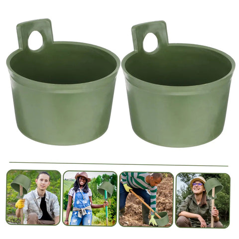 Ergonomic Garden Water Scoops Two Pack For Easy Plant Care, Multi Purpose Water Ladles For Efficient Watering And Fertilizing, Durable Plastic Tools For Home Yard Maintenance, Quick Reach For Pots, Beds, And Raised Planters, two green plastic scoops
