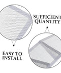 1 Set Window And Door Screen Repair Patch Kit With Adhesive Patches Easy To Use Durable Cover Pads For Quick Screen Fixes