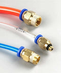 Ultimate PC Series Pneumatic Fitting Combo Kit Featuring Push In Quick Release Air Hose Connectors And Tube Couplers For Compressor Hoses In 1/4 Inch And 1/8 Inch Sizes For Heavy Duty DIY Gas And Water Jobs, brass fittings on tubing