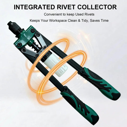 Billion Gold Heavy Duty Double Handle Rivet Gun With Spring Loaded Fast Release Mechanism for easy used rivet collection.