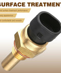 No Hassle Plug And Play Automotive Engine Temperature Sensor Replacement For Delphi Models OE 15369305 gold close-up