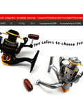 Freshwater And Saltwater Spinning Reel With CNC Alloy Line Cup 2000 Size 5.2 To 1 Gear 22 Lb Max Drag Smooth Casting Gray