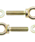 Eye Bolt Kit For Vans And Buses With Heavy Duty Tie Down Points To Secure Leashes Coolers Gear And Motorcycles Inside Your Ride Great For Vanagon And Camper Interiors And Quick Install For Gear Hauling And Dog Leashes, pair of Grade 8 gold eye bolts with washers