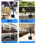 Top Shelf Oscillating Floor Fan Featuring Heavy Duty Motor And Three Speed Airflow Modes In Various Commercial Spaces.
