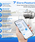 Wi Fi Heating Oil Tank Monitor With Ultrasonic Level Sensor And App Alerts Remote Fuel Gauge For Diesel Water Storage And Home Heating Systems Real Time Tank Level From Anywhere On Your Phone, stainless steel tank