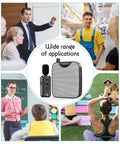 35W Power Voice Amplifier With Bluetooth Lavalier Microphone, Portable Speaker For Teachers, Clip On Wireless Mic System
