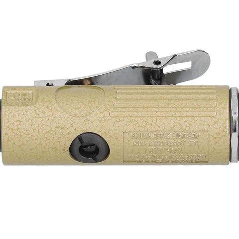 Powerful 25000 RPM Air Drill For Heavy Duty Tapping And Drilling In Auto Furniture And Hardware Maintenance With Rust Proof Coat, close-up of the pneumatic drill.