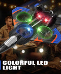 Dope 360 Degree Flip Foam RC Plane With One Key Takeoff Landing Altitude Hold Headless Mode And Three Speed Options for Kids and Adults with colorful LED lights
