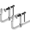 Two 6-inch Jorgensen bar clamps, drop-forged steel, Amazon brand, 2-pack