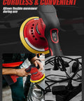 Cordless Car Polisher And Orbital Buffer For Detailing With Six Variable Speeds Up To 5500 RPM No Battery Included