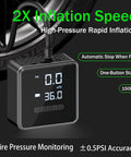 Portable Tire Inflator Air Compressor 150 PSI For Cars, Motorcycles, Bicycles And Balls, compact design with digital display