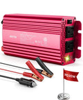 500W Pure Sine Wave Power Inverter With PD30W And QC18W Power Up 12V DC To 110V AC For Solar RV Truck And Outdoor Power Dual AC Outlets