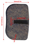 Close-up of brake pad dimensions, part of Rear Disc Brake Caliper With Pads For Predator 212 80cc 2.5HP MM-B80 MM-B105 Kit
