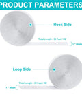 Heavy Duty Hook And Loop Tape 30 Ft X 1 Inch Self Adhesive Velcro Strips showing hook and loop sides with product length and width.