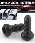 Stainless Steel M2 X 5 Key Fob Screws Kit 12 Pieces With Screwdriver For Honda Accord Civic CRV CRZ close-up view of two screws.