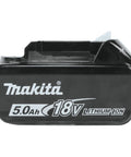 18V LXT 5.0Ah Lithium Ion Battery Pack, 10 Count, side view with branding and specifications visible
