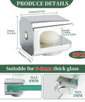 Premium Zinc Alloy Glass Shelf Brackets And Wall Mount Clamps An 8 Piece Heavy Duty Set, chrome clamp for 5-8mm glass panels.