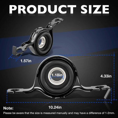 Driveshaft Center Support Bearing For Ford Edge AWD 2007-2014 Replacement, Carrier Bearing Unit Replaces 0714FED9U, size 10.24in