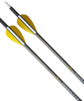 Wrath Archery Arrows 30 Inch Length 340 Spine Carbon Arrows Pack Of 6 For Hunting 3D And Target Practice close-up with vanes