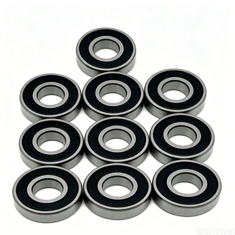 Sweet 10 Pack Of 6202-2RS Deep Groove Ball Bearings In 15x35x11mm Size That Are Double Rubber Sealed Chrome Steel Gems