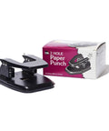Badass Heavy Duty Two Hole Paper Punch With Spot On Alignment Marks And Sticky No Slide Bottom Punches Thirty Stacked Sheets Effortlessly Features Pop Off Chip Catcher For Tidy Workstation Flow.