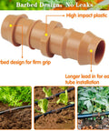 One Half Inch Drip Irrigation Fittings Kit With Thirty Seven Pieces For One Half Inch Tubing Garden Sprinkler Systems barbed coupling