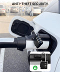 No Sweat Charging Adapter Converts Nacs To Gbt Port For All Electric Vehicles Pumping Out 32 Amps At 250 Volts Ac with security lock.