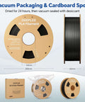 PLA 1.75mm Filament For 3D Printing With High Dimensional Accuracy Plus Or Minus 0.02mm, Neatly Wound Vacuum Pack 2kg Black