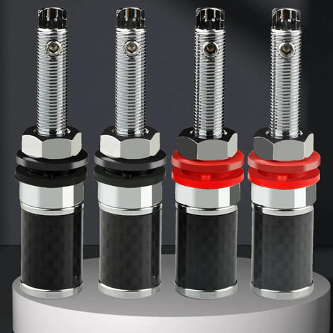 Rhodium Plated HiFi Terminal Blocks 2 Pack Rock Solid Solderless Wiring Posts with long screw lock for clean sound.