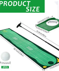 Indoor Golf Putting Mat Set With Telescoping Putter Mini Golf Green Kit Putting Cup 2 Practice Balls Easy Setup