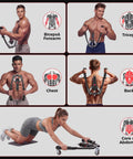 Twister Arm Trainer Hydraulic Grip Strengthener 3-In-1 Adjustable Resistance 22 To 440 Lbs used for biceps, triceps, chest, back, and ab exercises.
