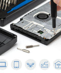 64 Piece Precision Bit Set With Magnetic 4mm Handle Mako Driver Kit For Electronics Repair Includes Flexible Extension And Swivel Top Universal Compatibility For PS5 Switch iPhone Android Laptops